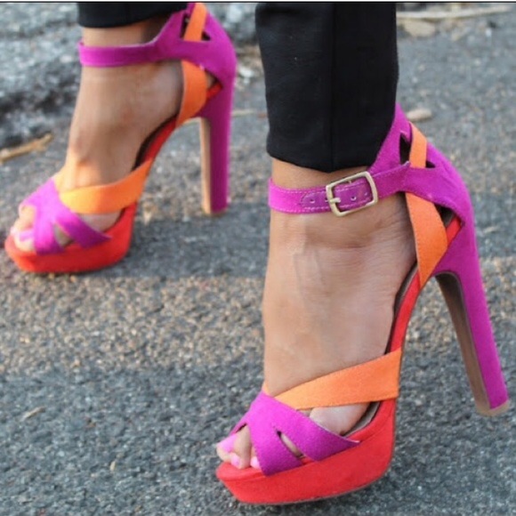 Sole Society color block heels - Picture 6 of 6